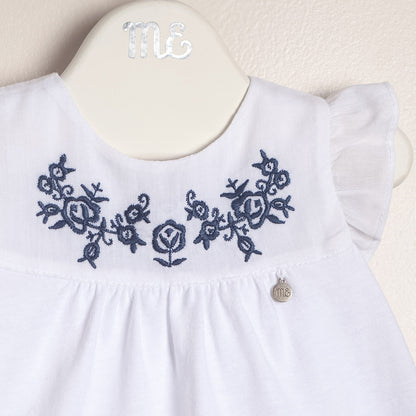 Baby Girl Embroidered Bodysuit