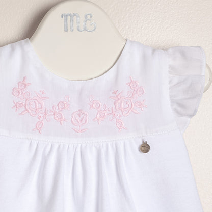 Baby Girl Embroidered Bodysuit