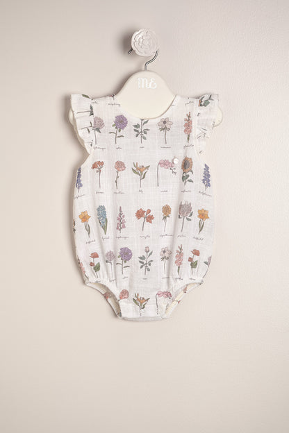 Baby Girl Spring Print Romper