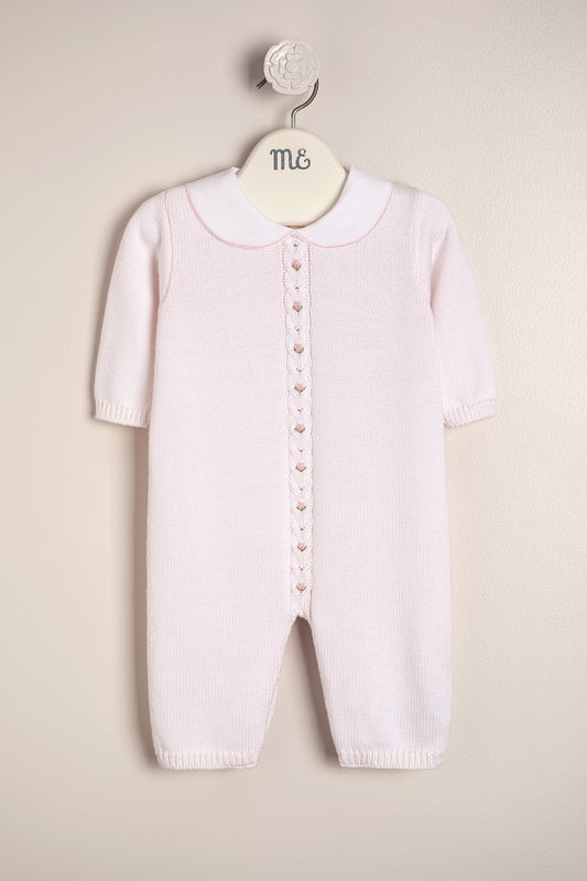 Baby Girl Rose Detail Knit One-Piece