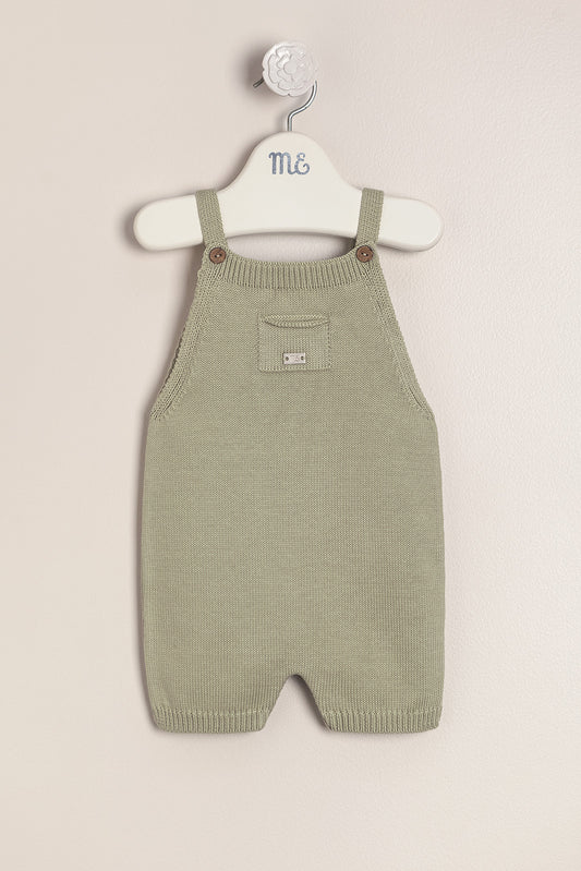 Baby Boy Knit Overalls with Pocket