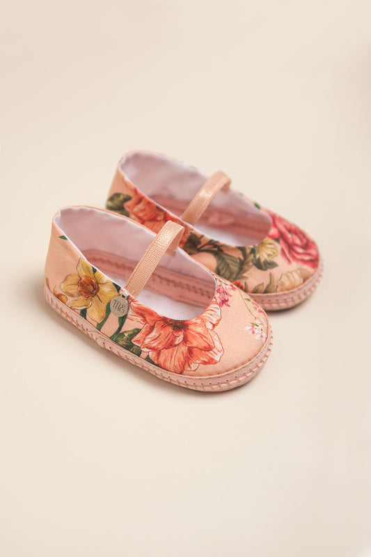 Baby Girl Spanish Floral Ballerina Shoes